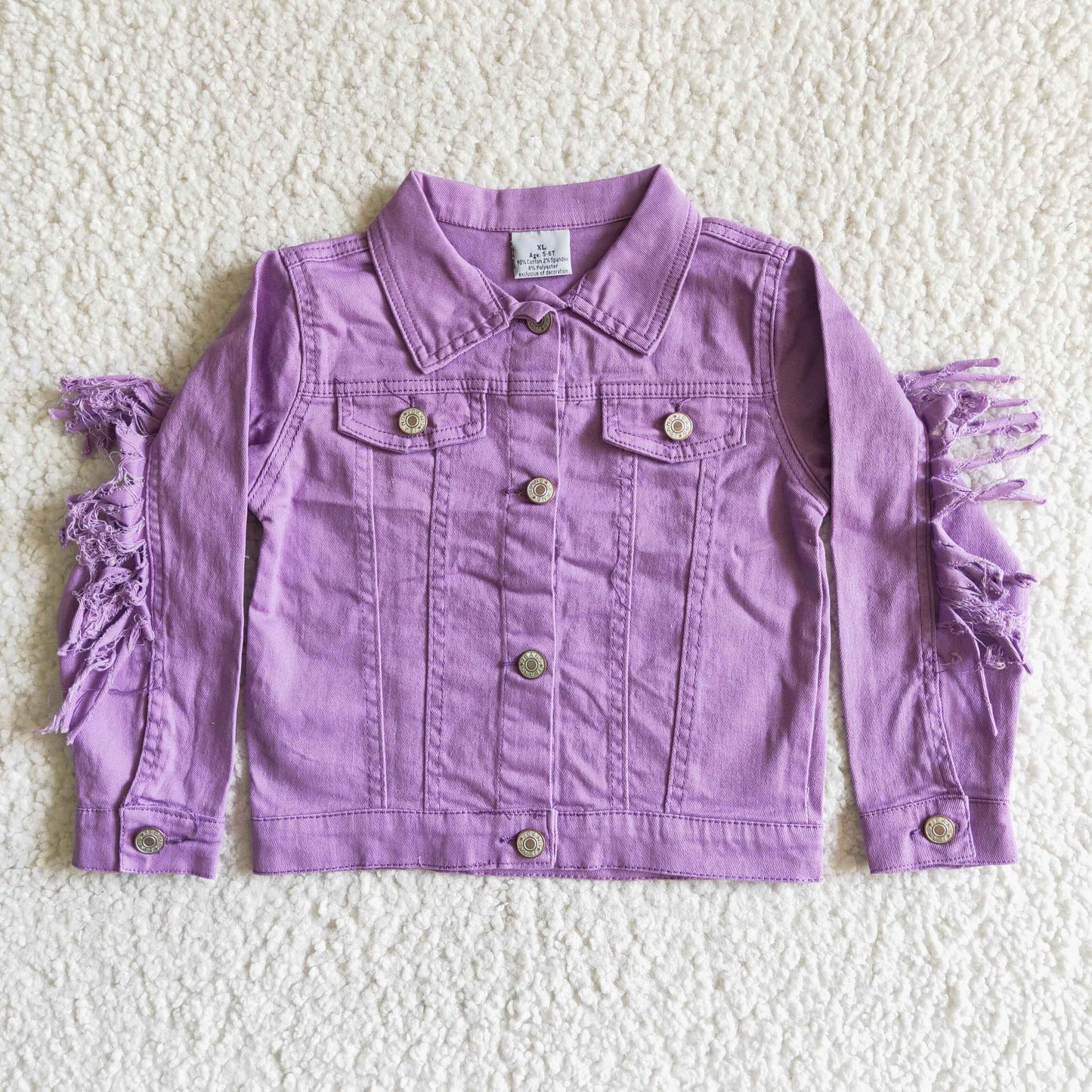 PURPLE denim coat rts A32-19