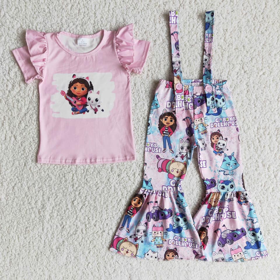 pink and overbell outfits