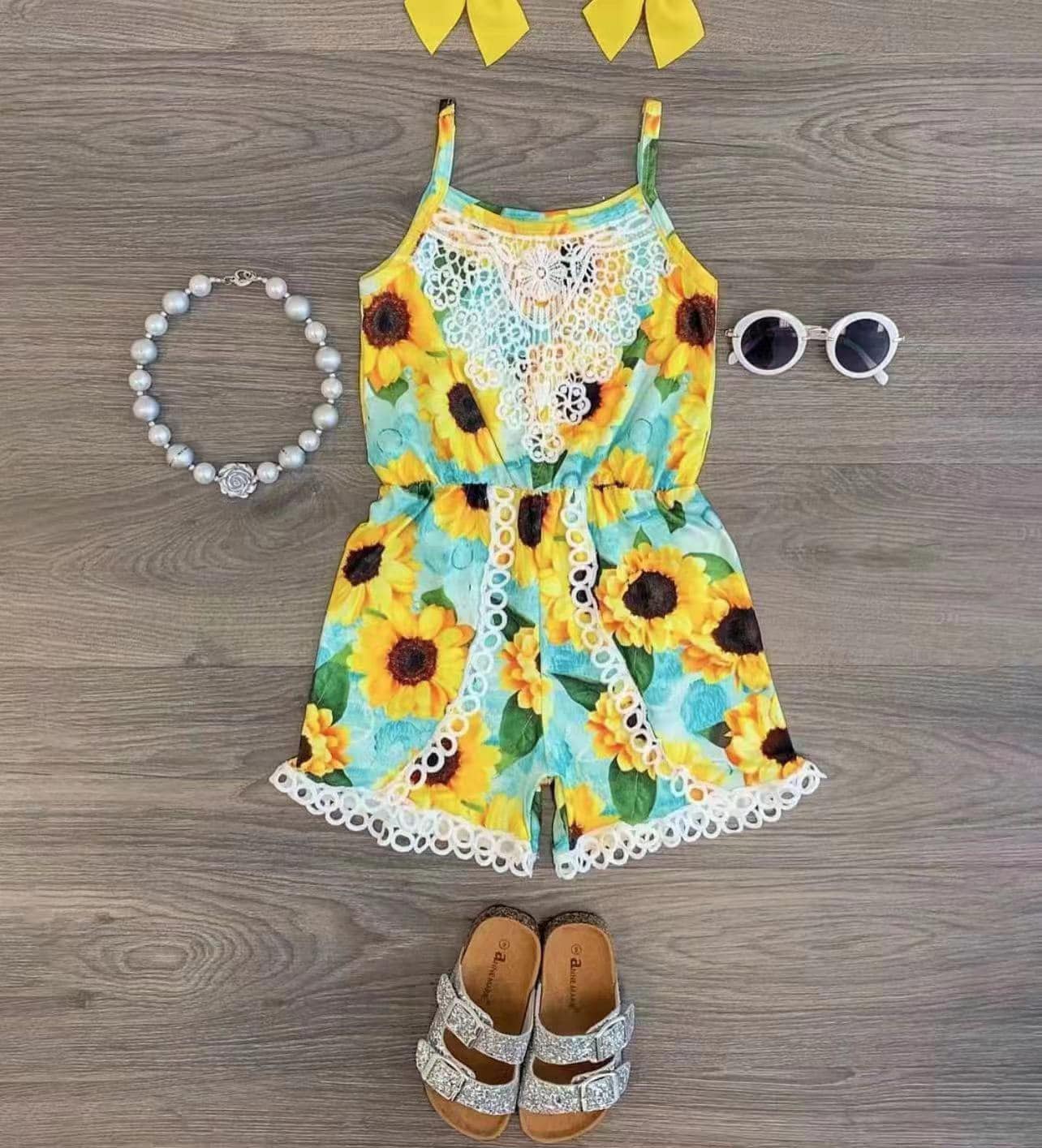 sun flower romper