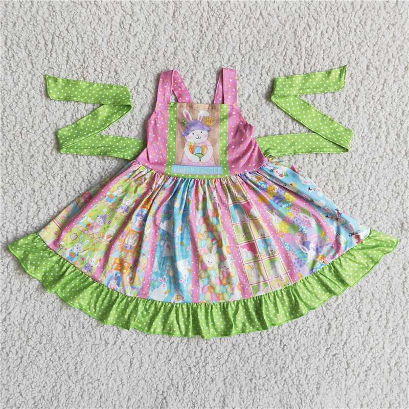 Easter bunny girl twirl dress