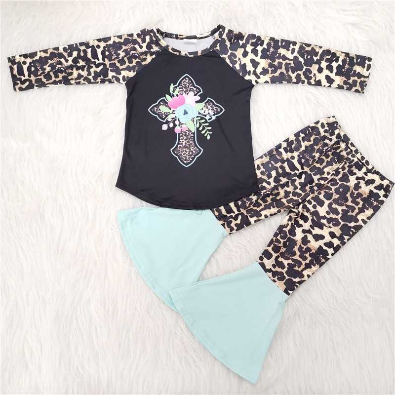 Easter leopard print girl set