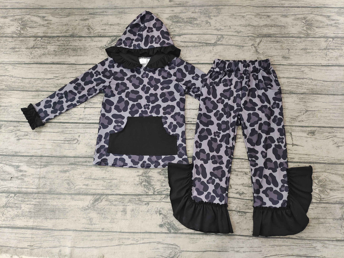 girls outfit long sleeve and long pants with a hat