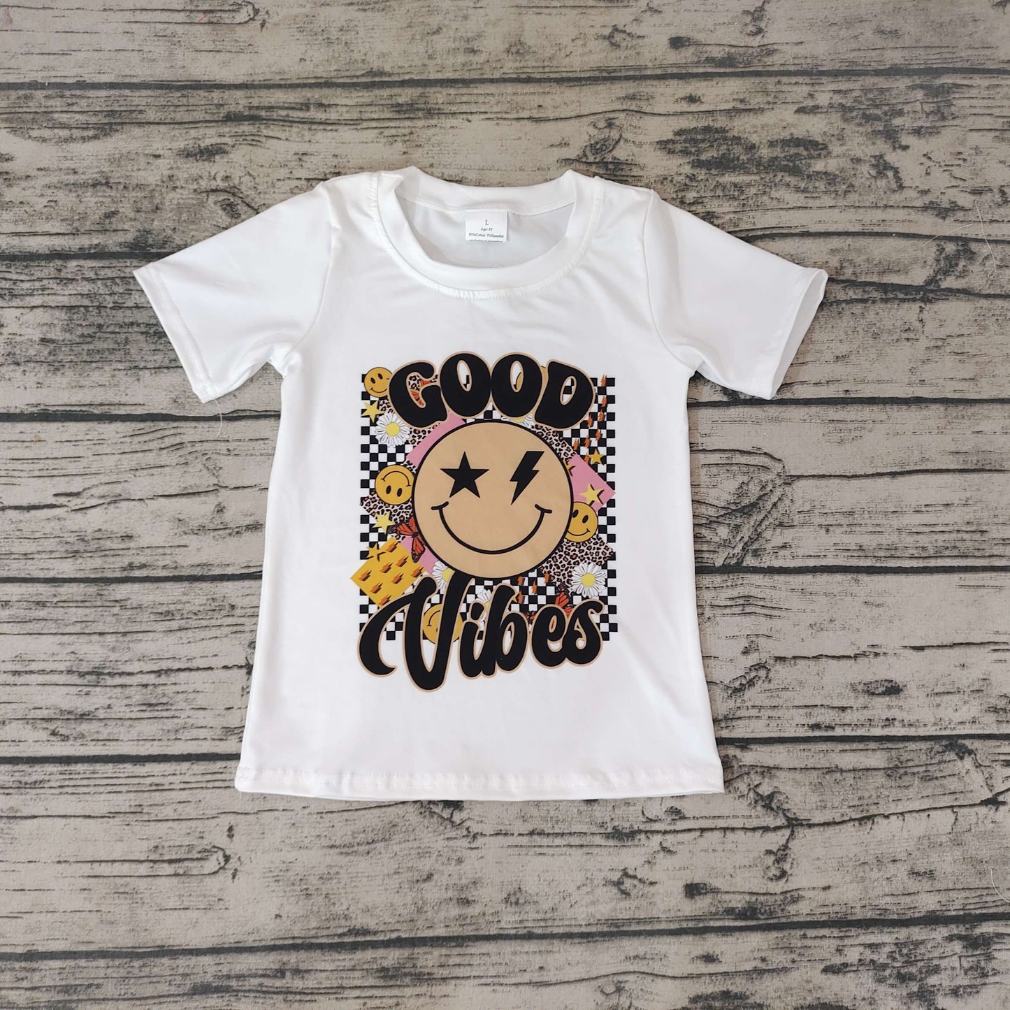 white short sleeve top