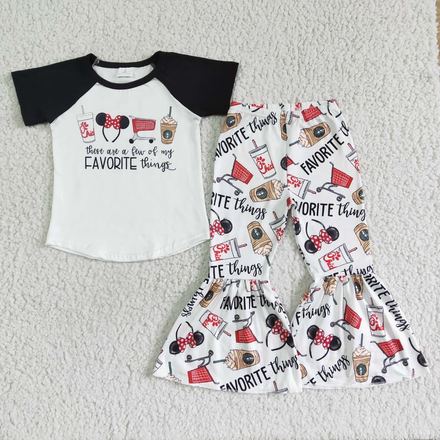 black top with bell pants outfits