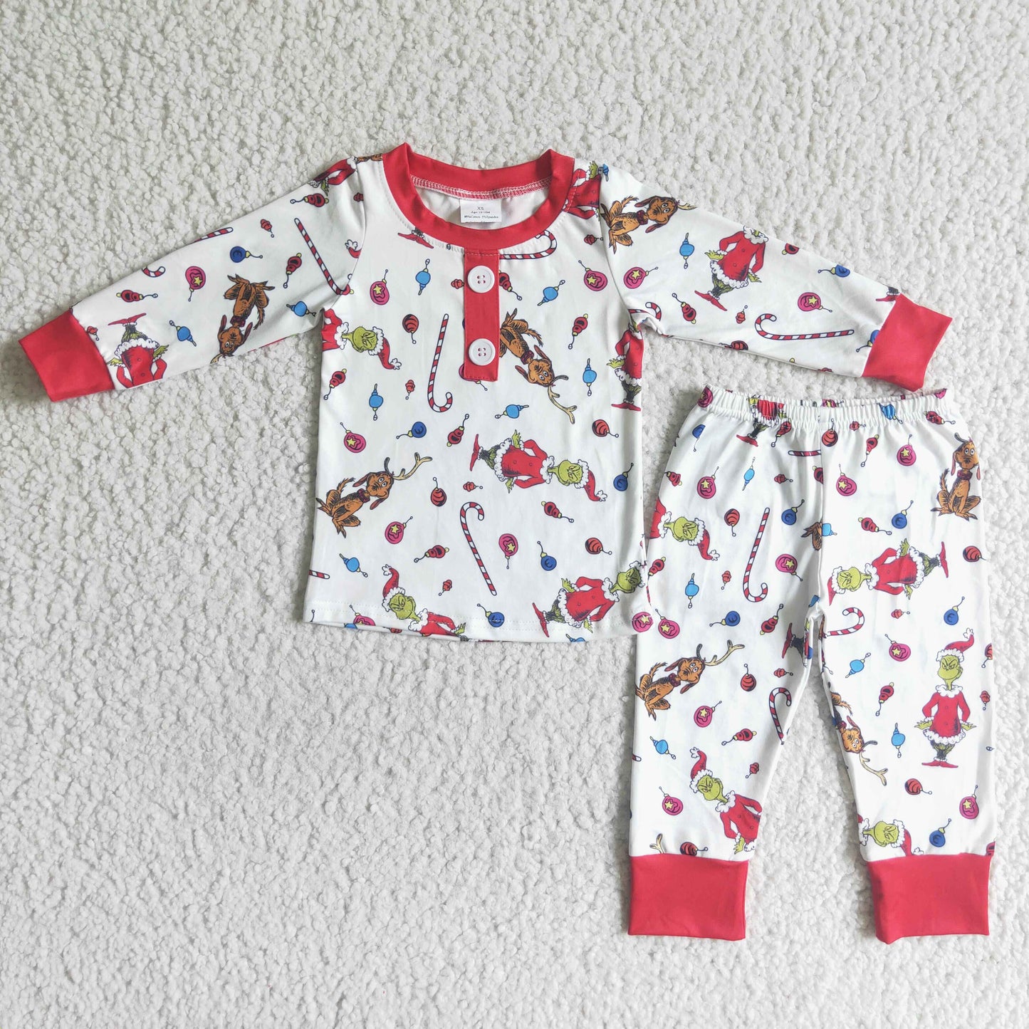 BLP0028 Christmas Holiday Long Sleeve Pants Pajama Set Spring and fall