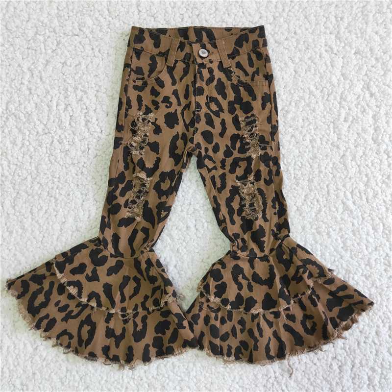 Leopard ready to ship denim