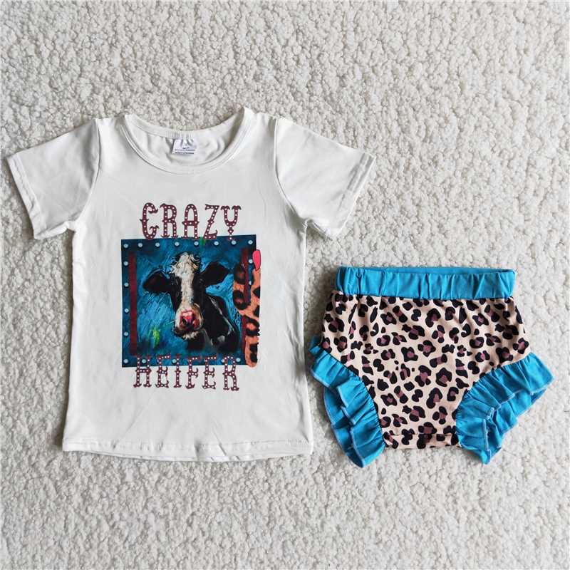 Cow Leopard Bummines Set