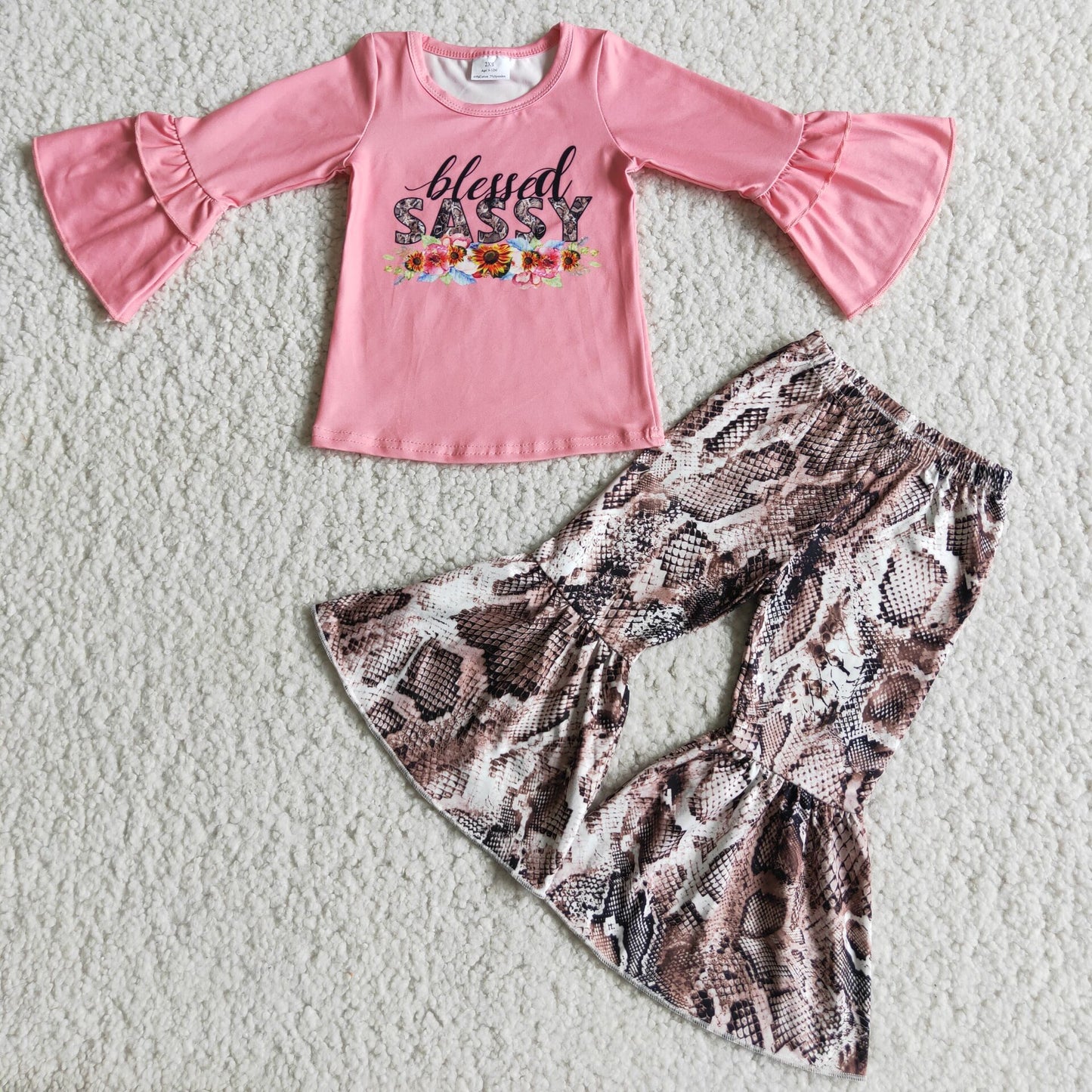 pink girl's children outfit sets