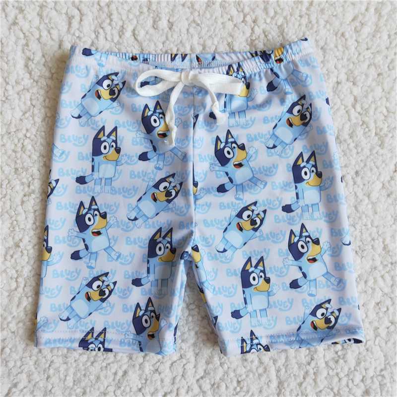 E10-28 dog Boys Swim Trunks