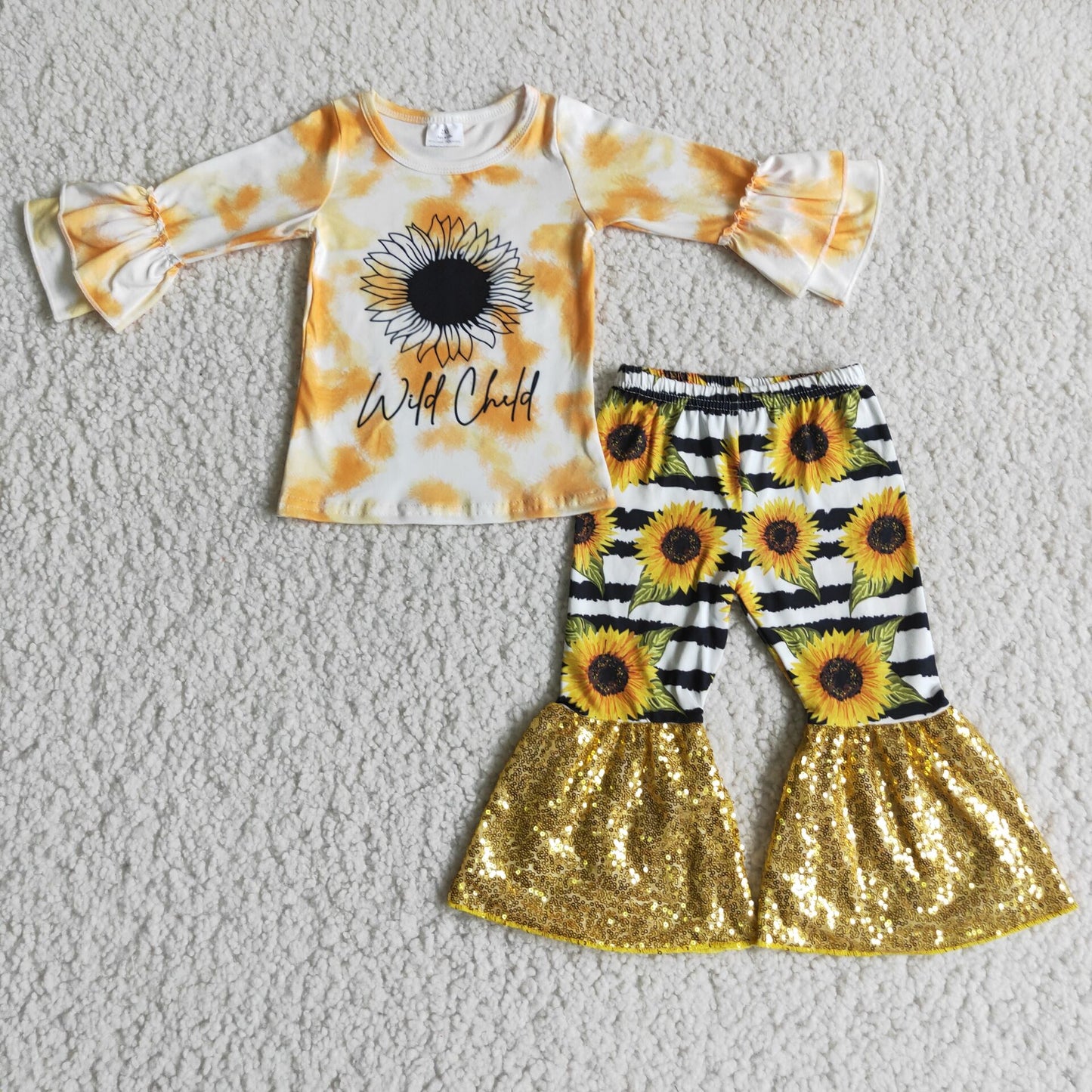 wild child shirt and sequins pants sunflower outfits