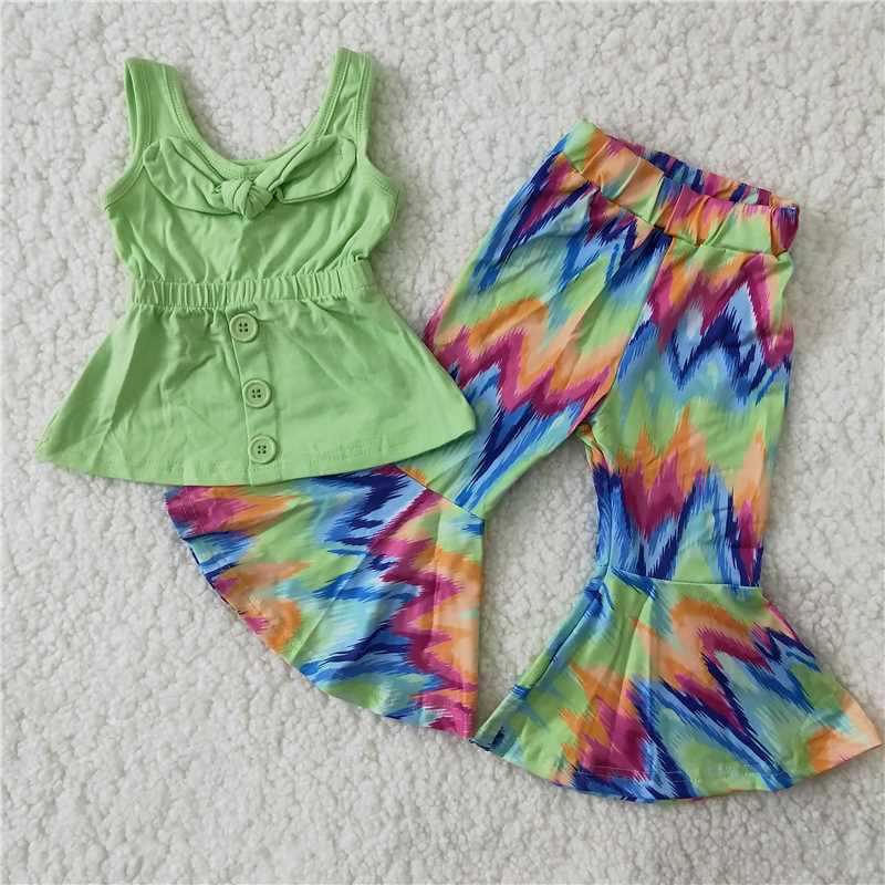 green top with pants outfits