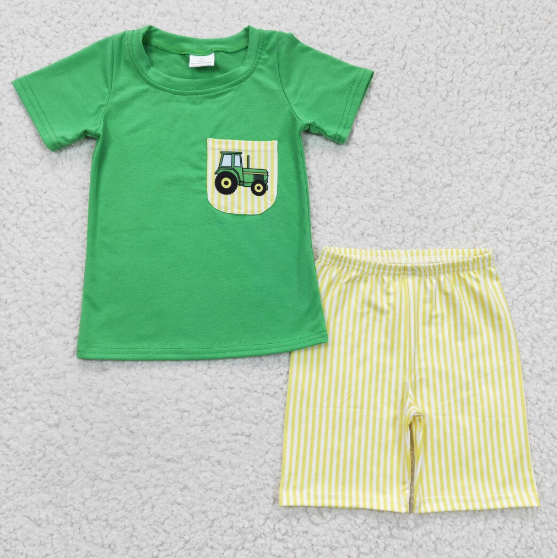 boys tractor summer stripe pants