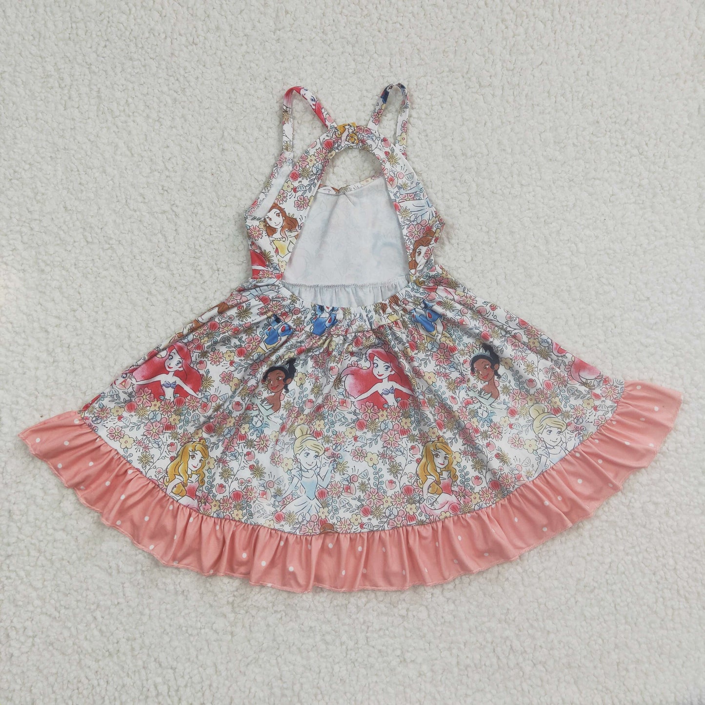 Cute Clothes GSD0284 Baby Girls Strap Knee Length Dresses