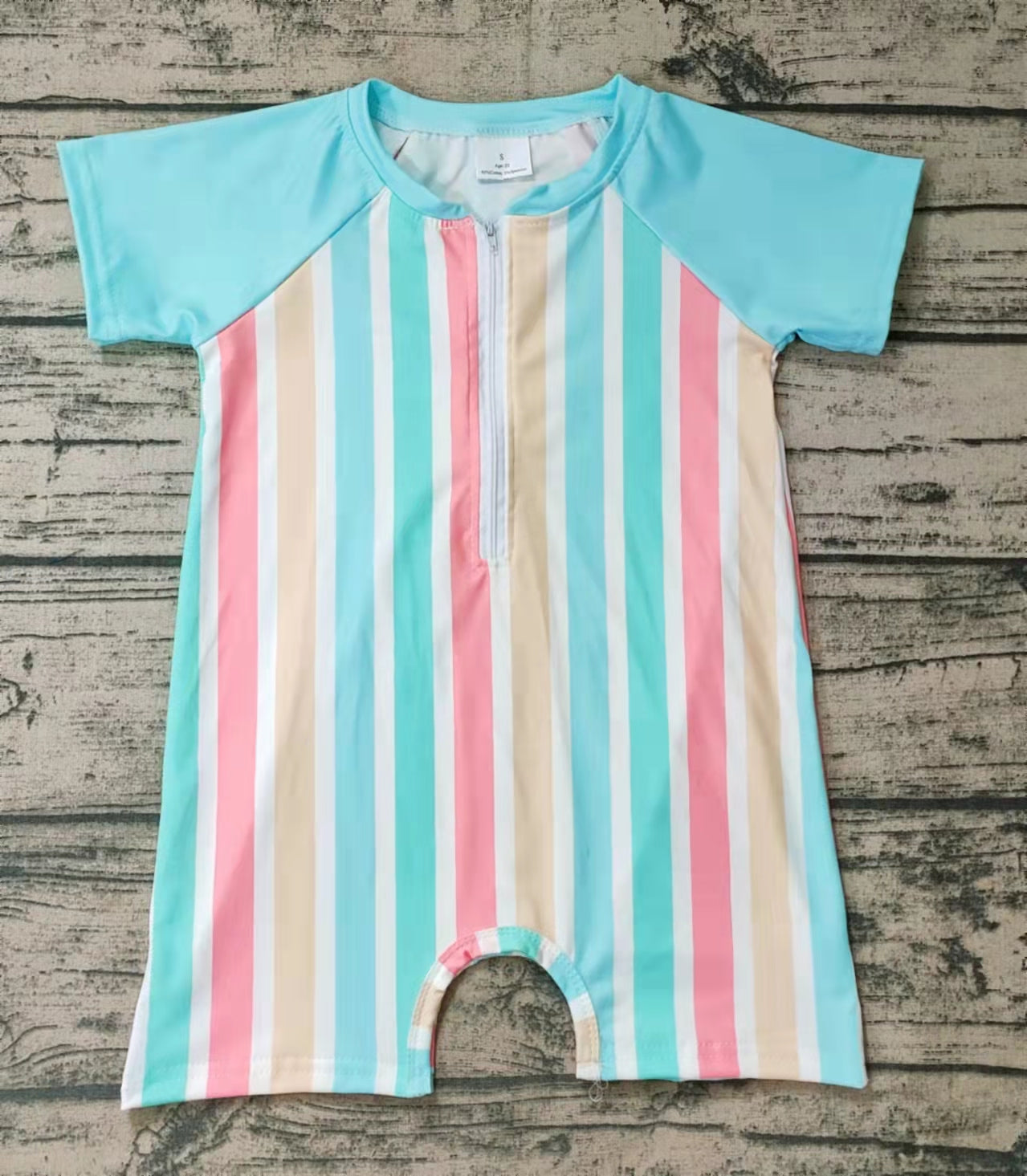STRIPE boys romper