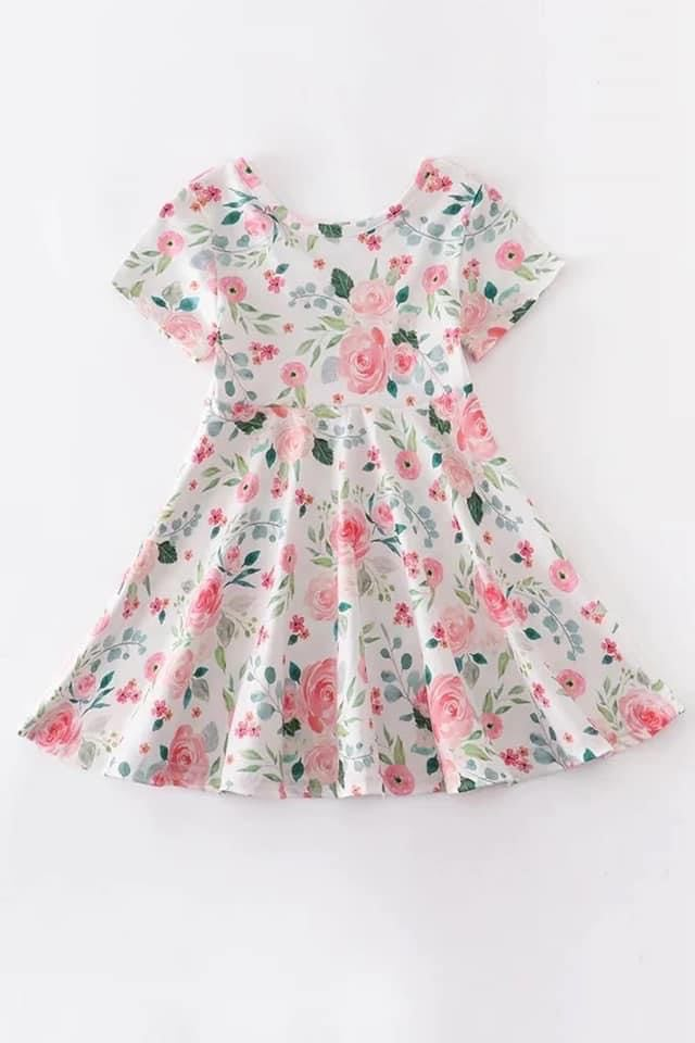 summer flowers dress