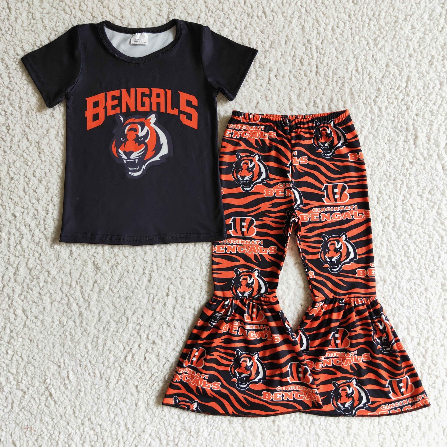 Cute Clothes GSPO0187 Girls outfit short sleeve long pants set