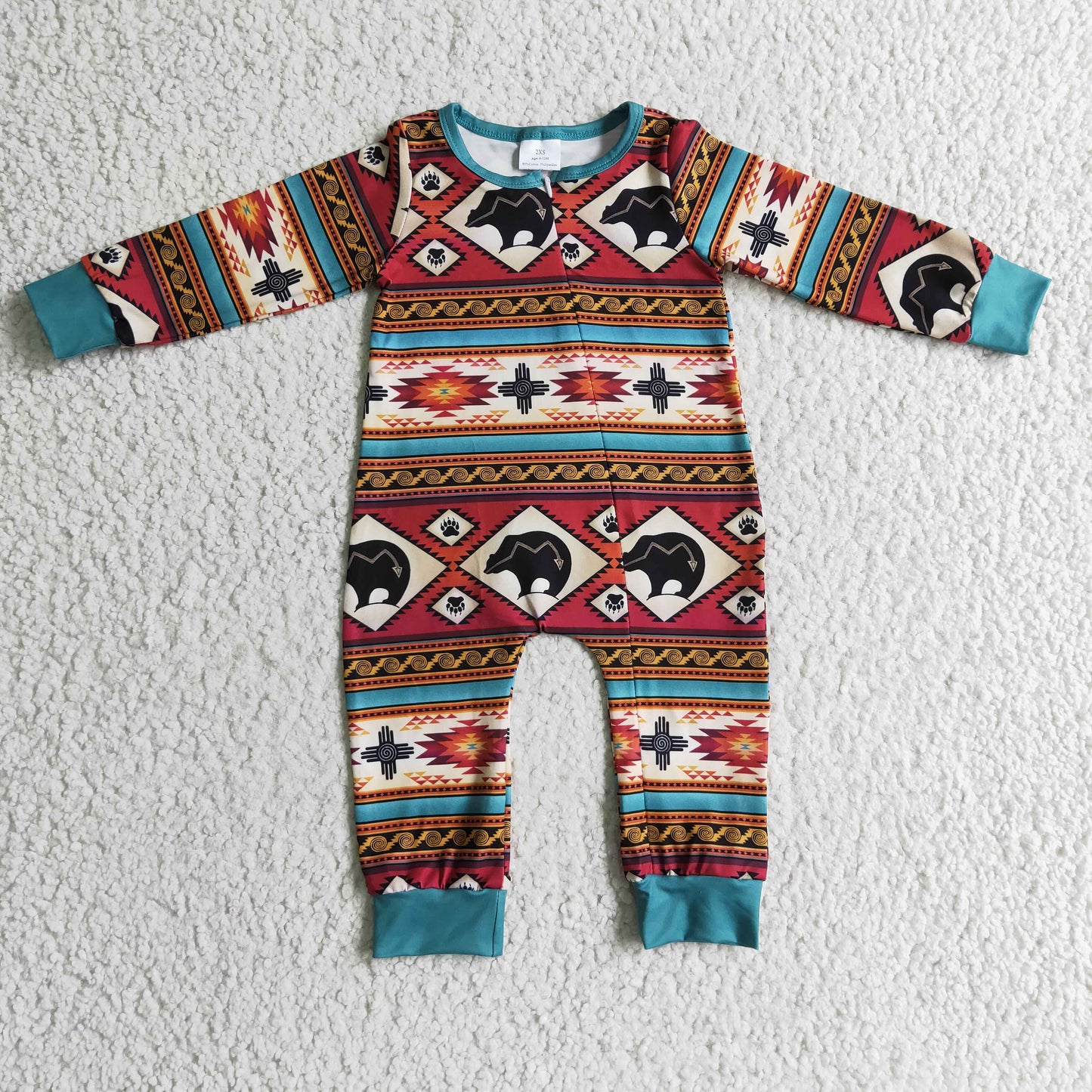 RTS NO MOQ(In Stock) baby romper long sleeve long pants baby boys romper milk silk