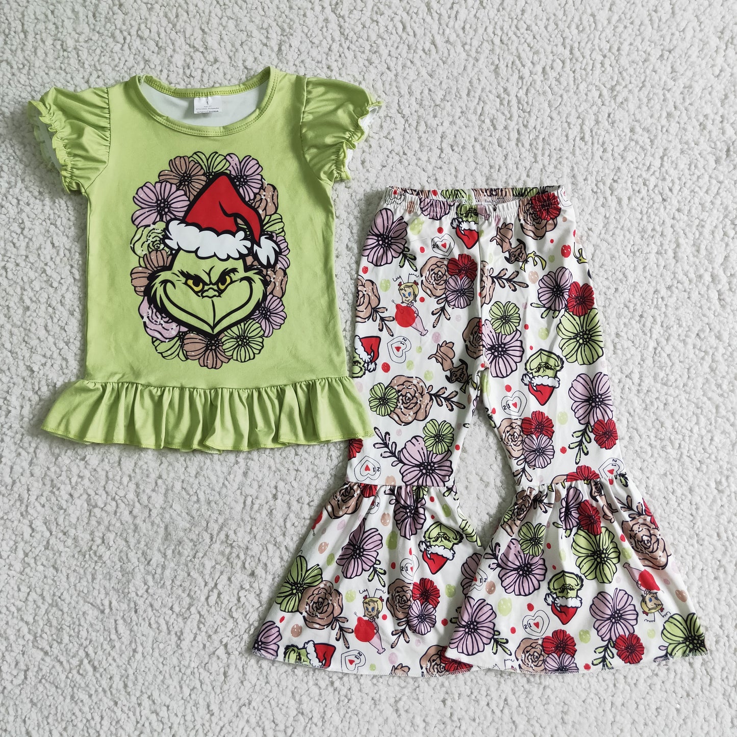 Cute Clothes GSPO0179 girl Christmas clothes short sleeves long pants baby clothing girl's outfit