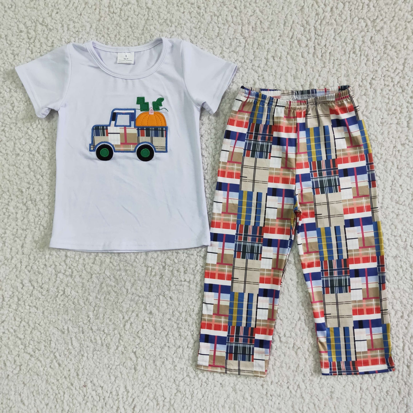 PUMKIN BOYS EMBRIOBERY OUTFITS