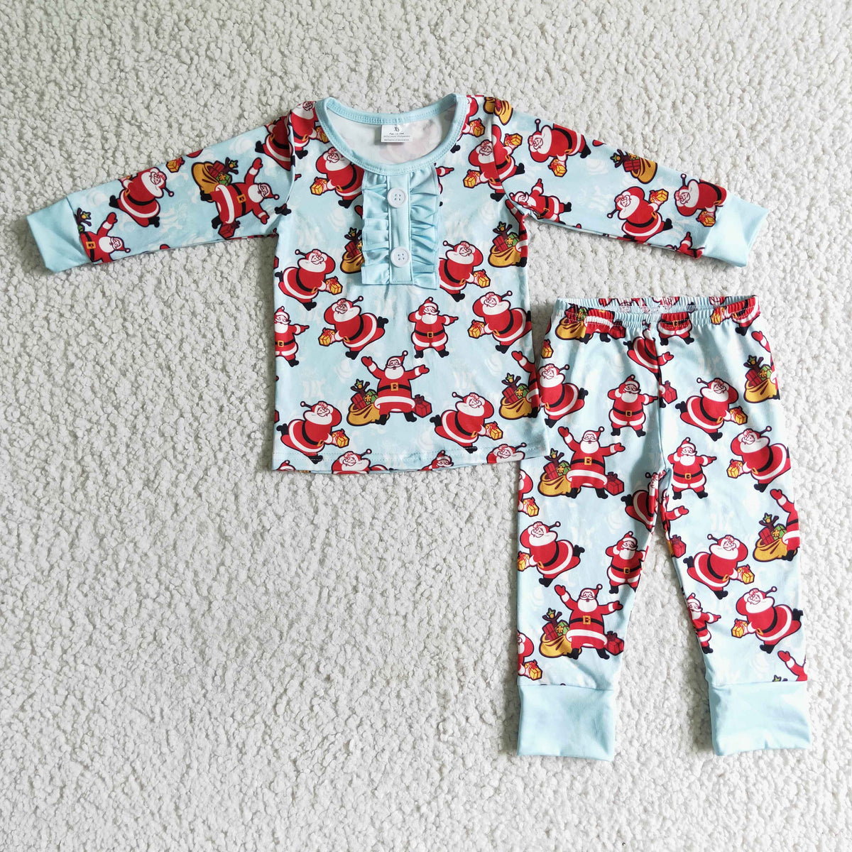 BLP0027 Boyss outfit christmas Long Sleeve Long Pants Print Pajamas
