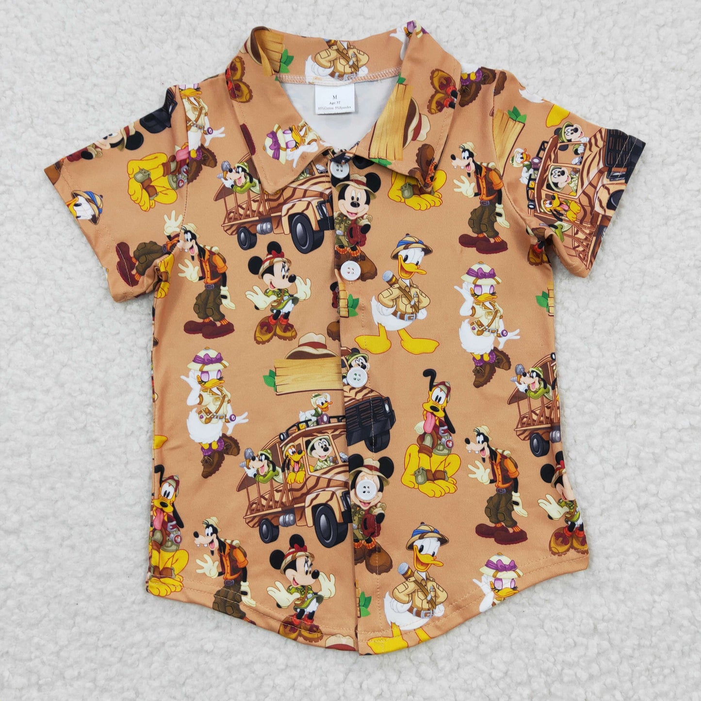 BT0155 Boys CartoonGoofy Short Sleeve Top