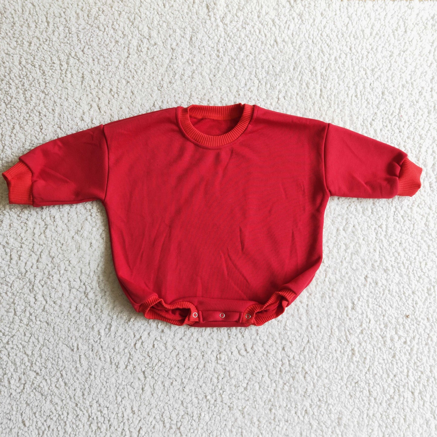 LR0242 baby clothing red long sleeve bodysuit milk silk baby romper
