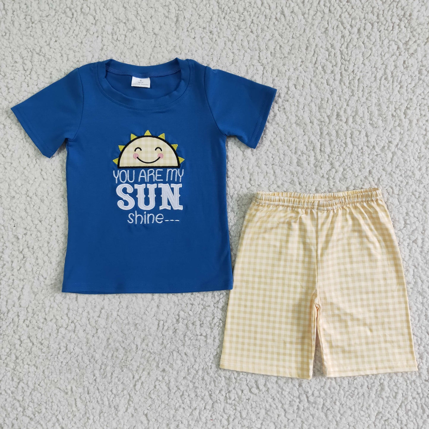 SUMMER BLUE TOP WITH EMBRIOBERY OUTFITS