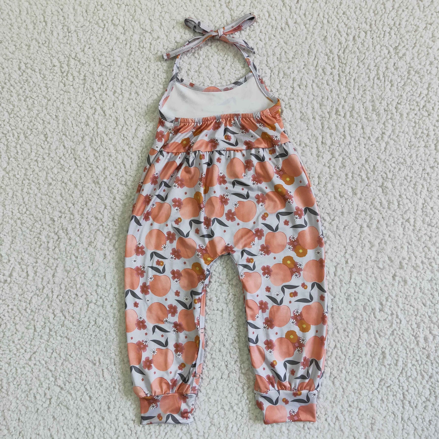 peach summer all size romper