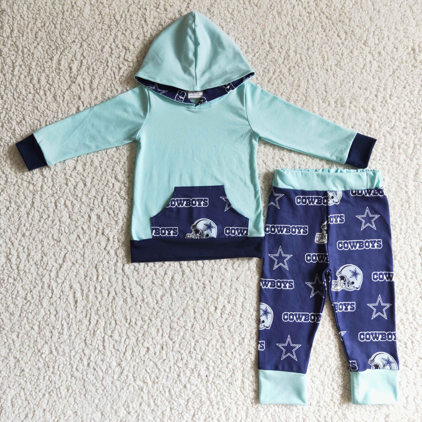 BLP0095 boys outfit long sleeve and long pants with a hat