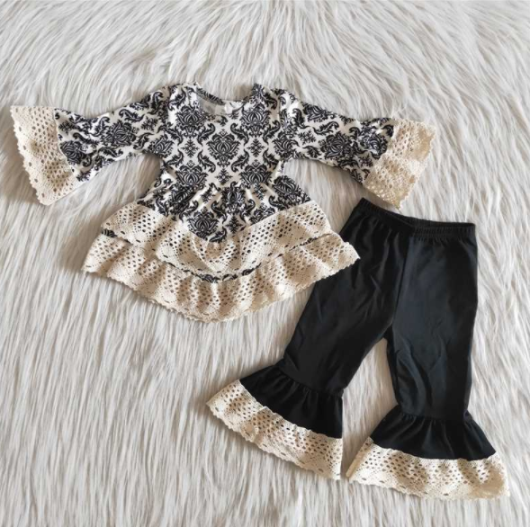 black girls bell pant s sets