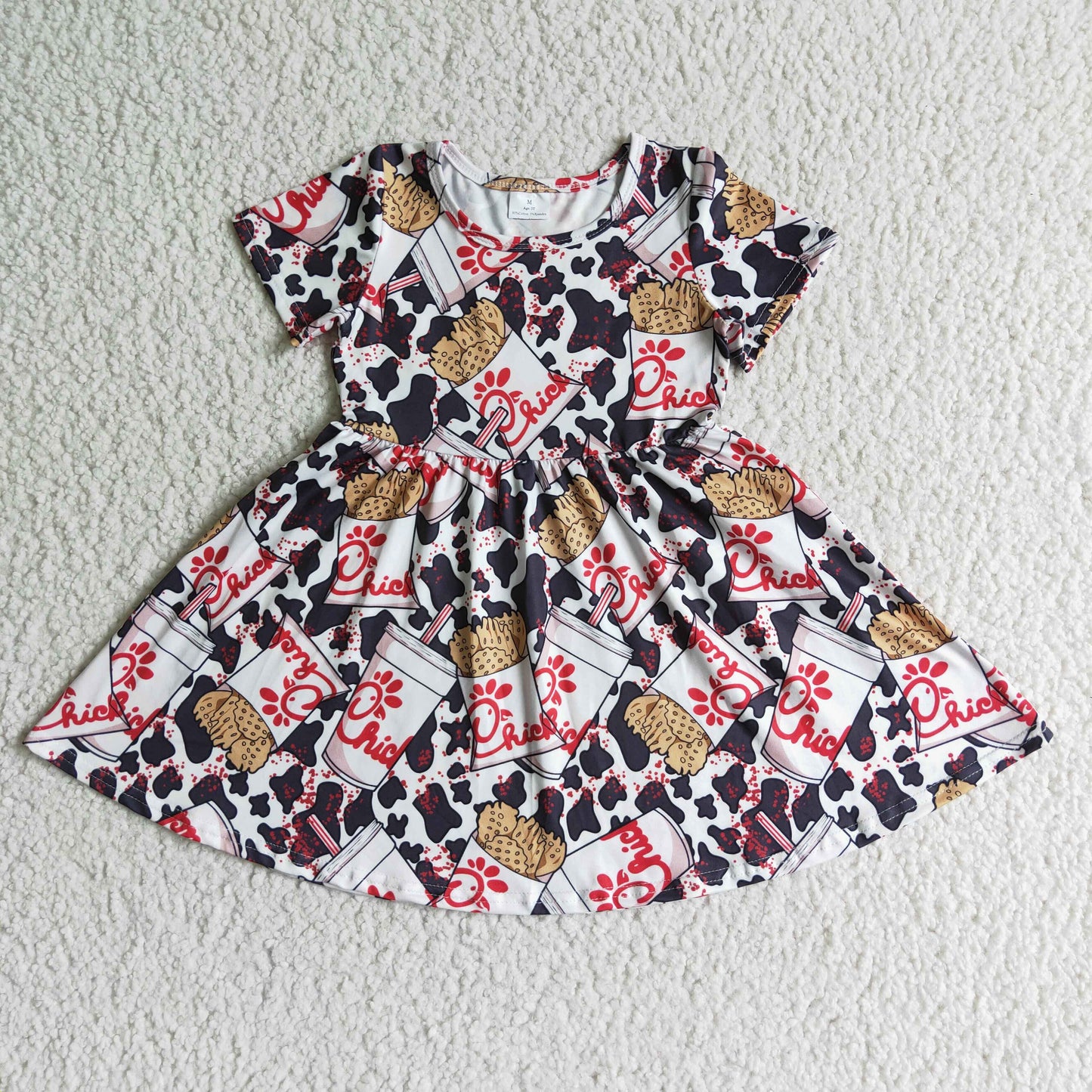 rts no moq GSD0093 baby girl short sleeve dress