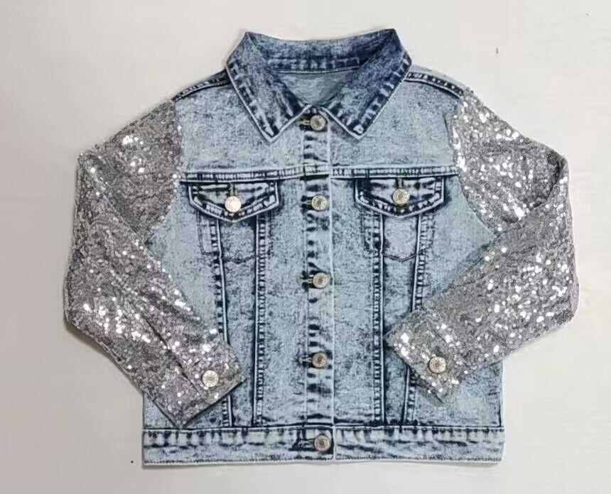 sequined denim jacket