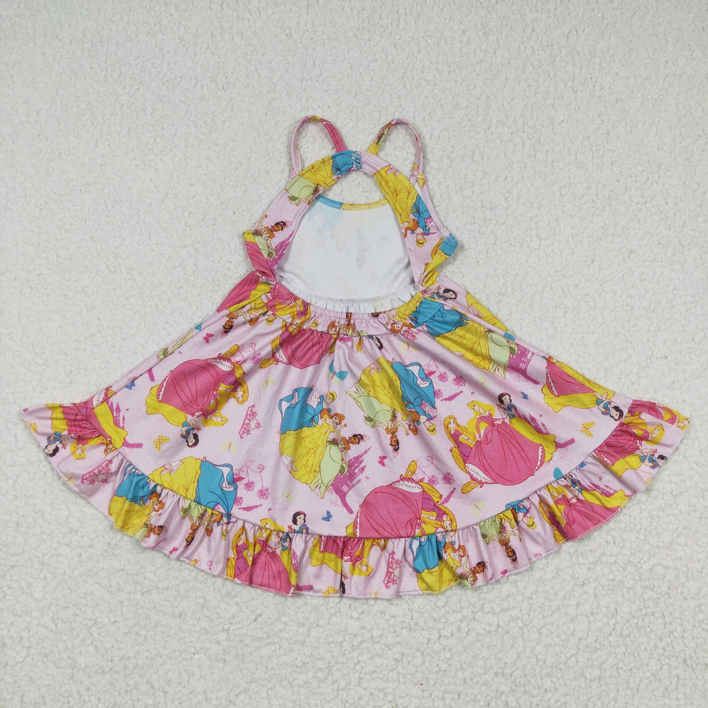 Cute Clothes GSD0281 Baby Girls Pink Knee Length Dresses