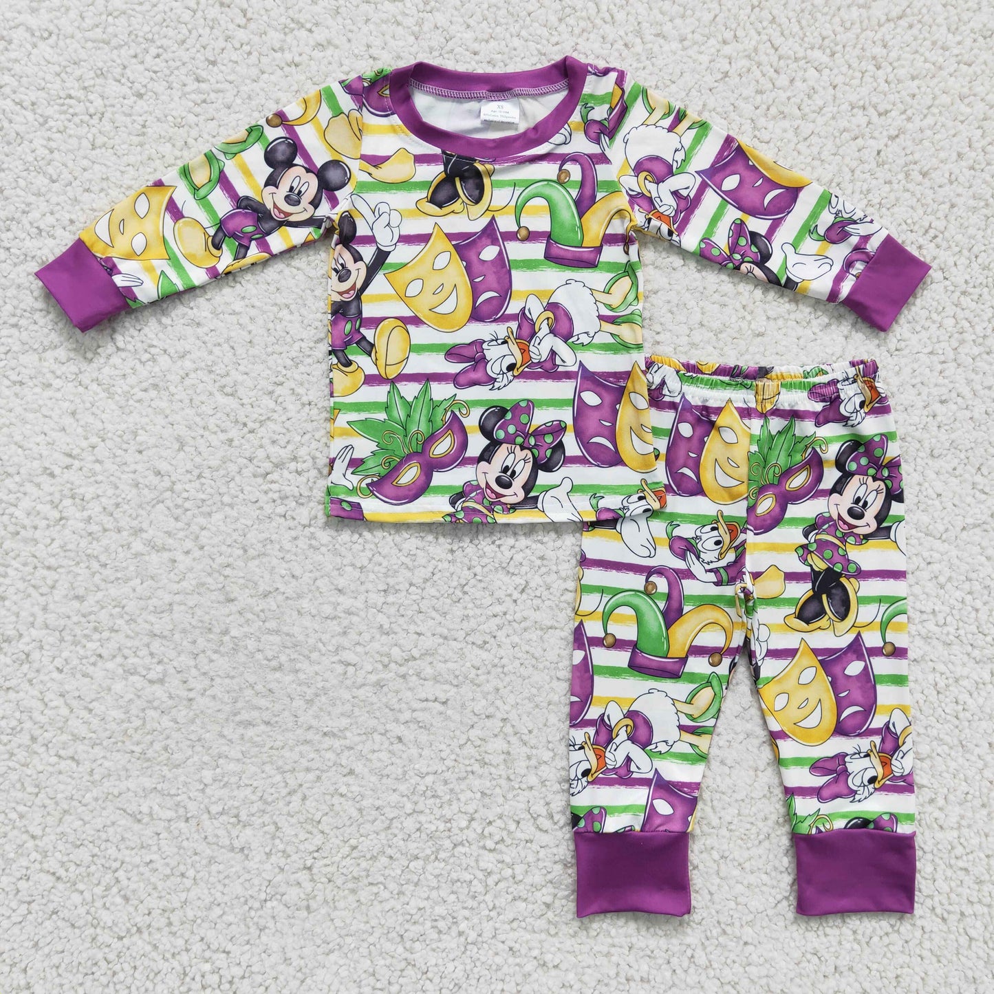 BLP0139 Kids Clothing Boys Long Sleeve Top And Long Pants Pajamas Cartoon Print