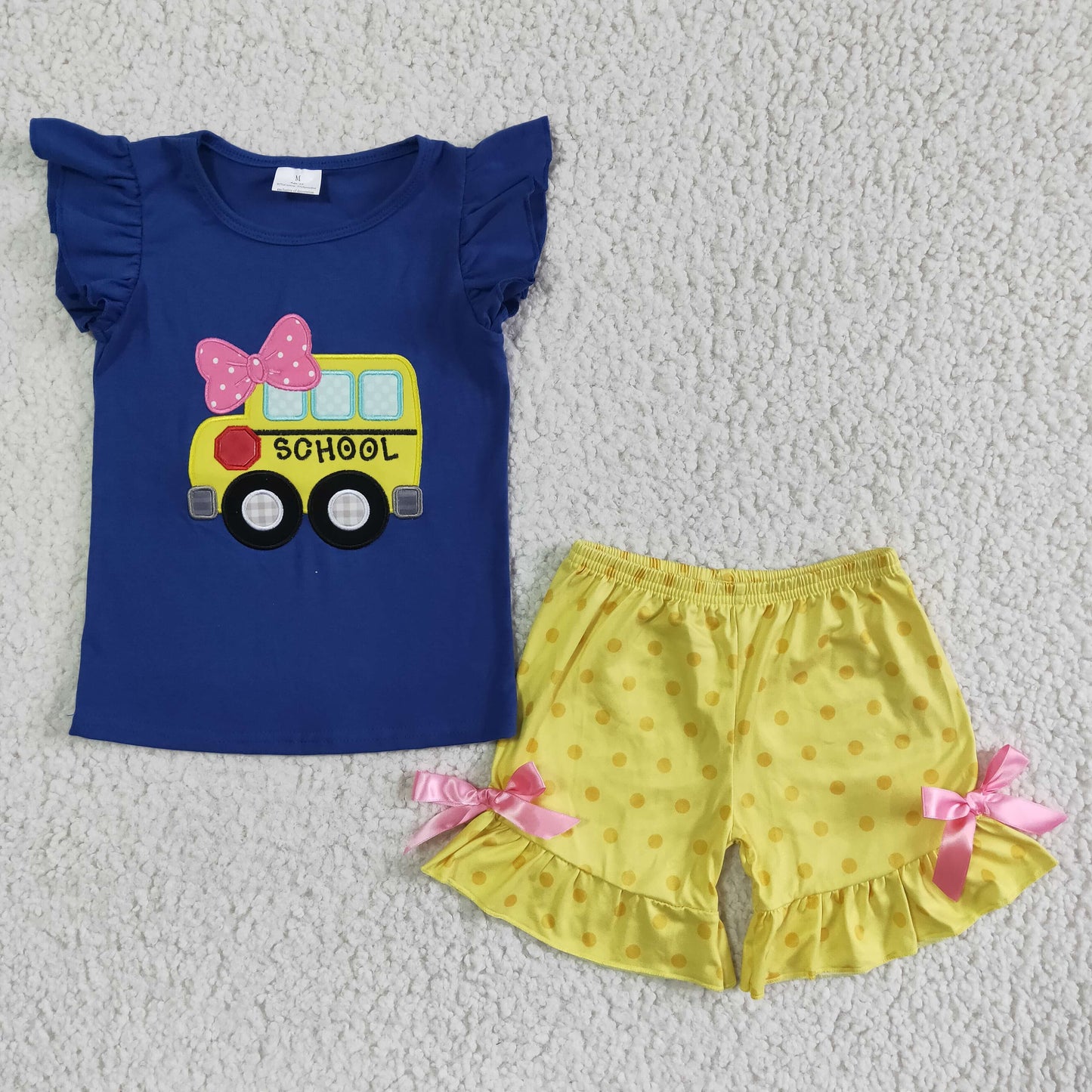 SCHOOL EMBRIOBERY CAR OUTFITS