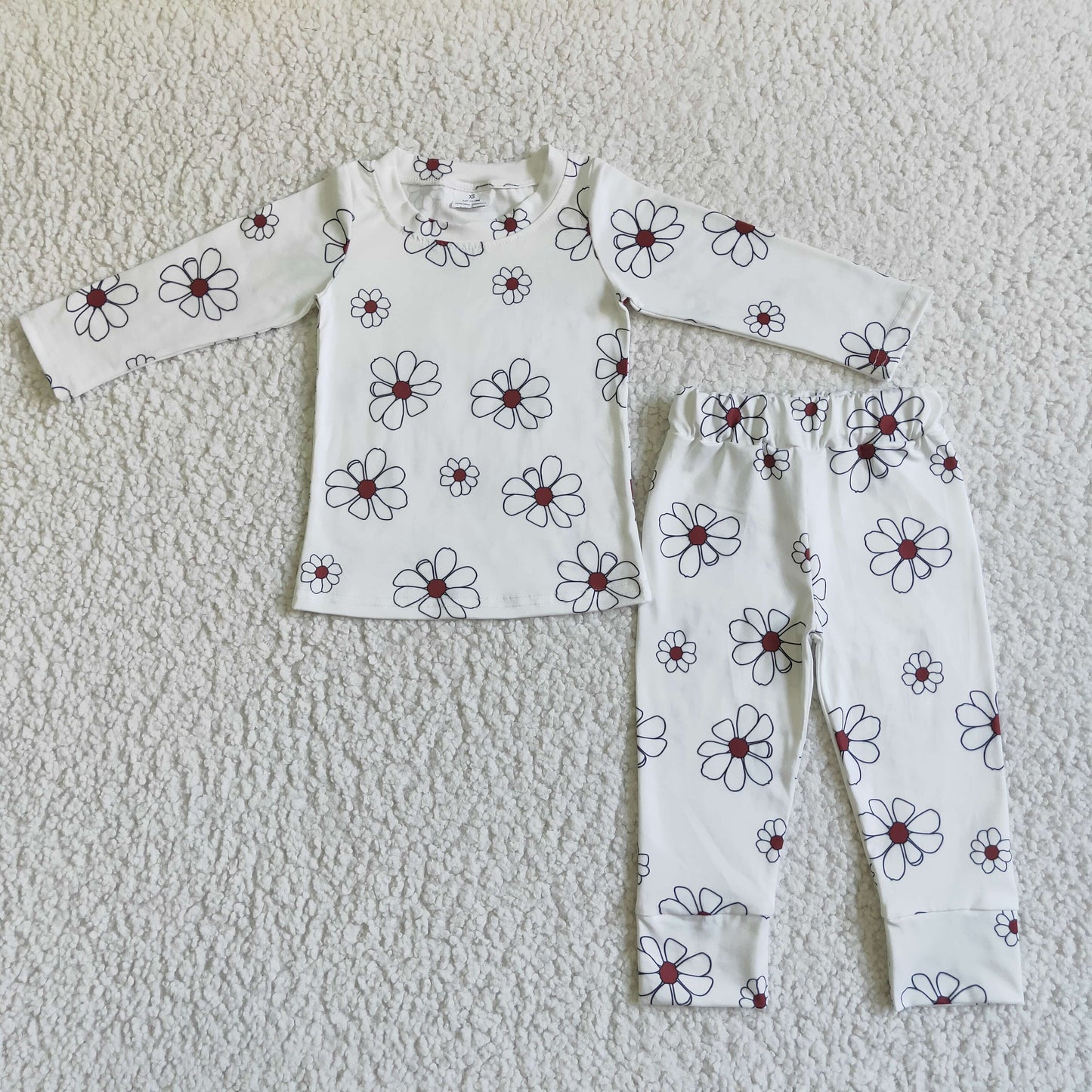 RTS NO MOQ ETA 5/7days Arrived GLP0196 girls fall long sleeve top long pants pajamas children clothing set