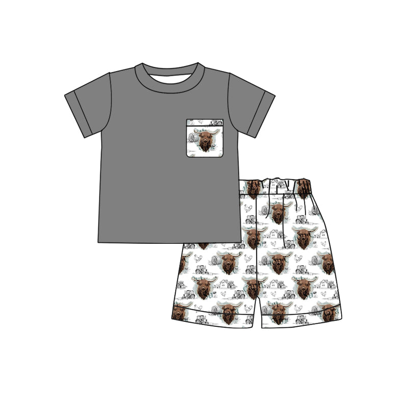 gray color top with shorts ,