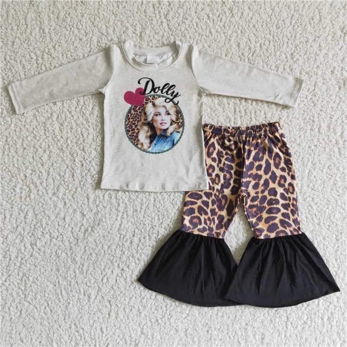 Gray picture long girls outfits