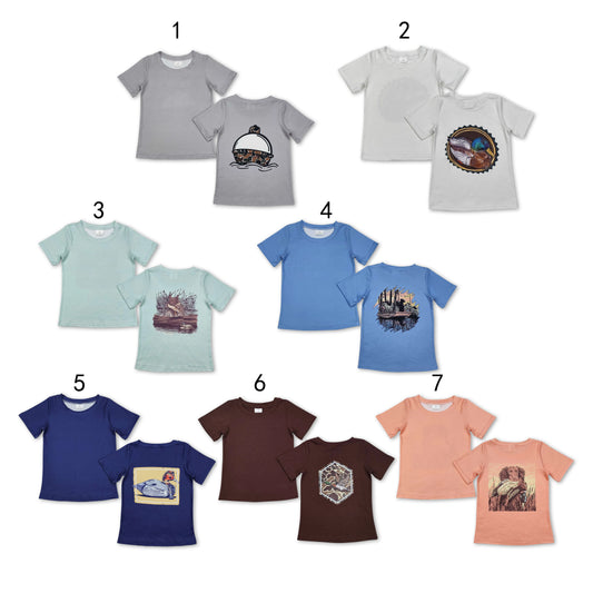 RTS NO MOQ Baby Boys summer shorts Sleeve tops