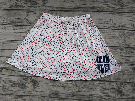 Custom moq 3 eta 6-7weeks team kids clothes girls skirt
