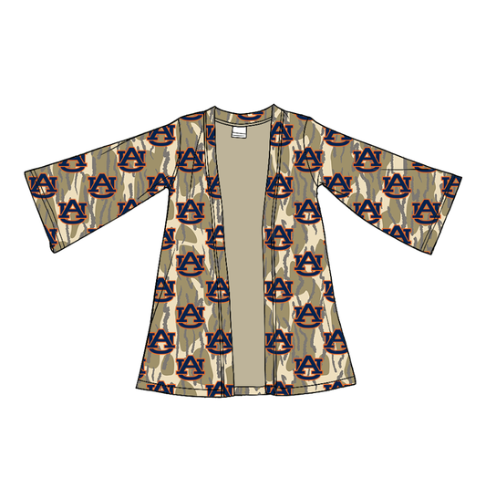 Custom moq 5 mix size milk silk baby girls clothes team summer camouflage long-sleeved cardigan-25.11.22