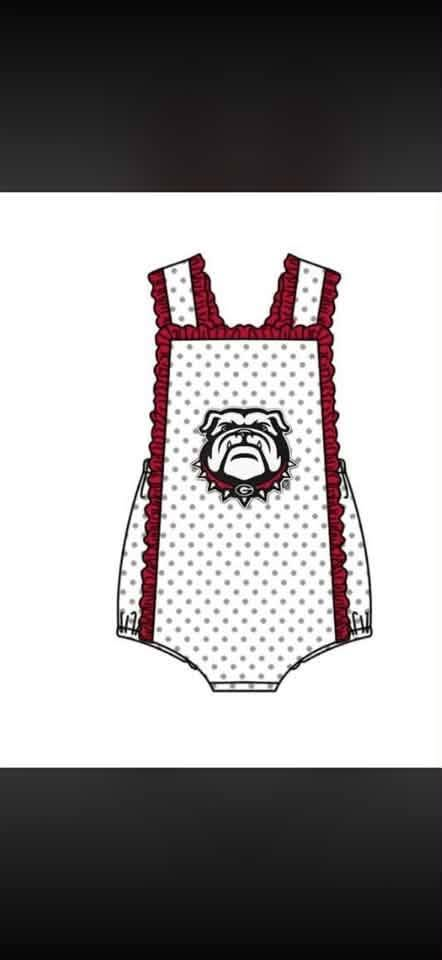 custom moq 5 mix size LYLY02 Baby Girls Cute Red Polka Dot Print Sleeveless Team Romper Back Bow Summer Outfit