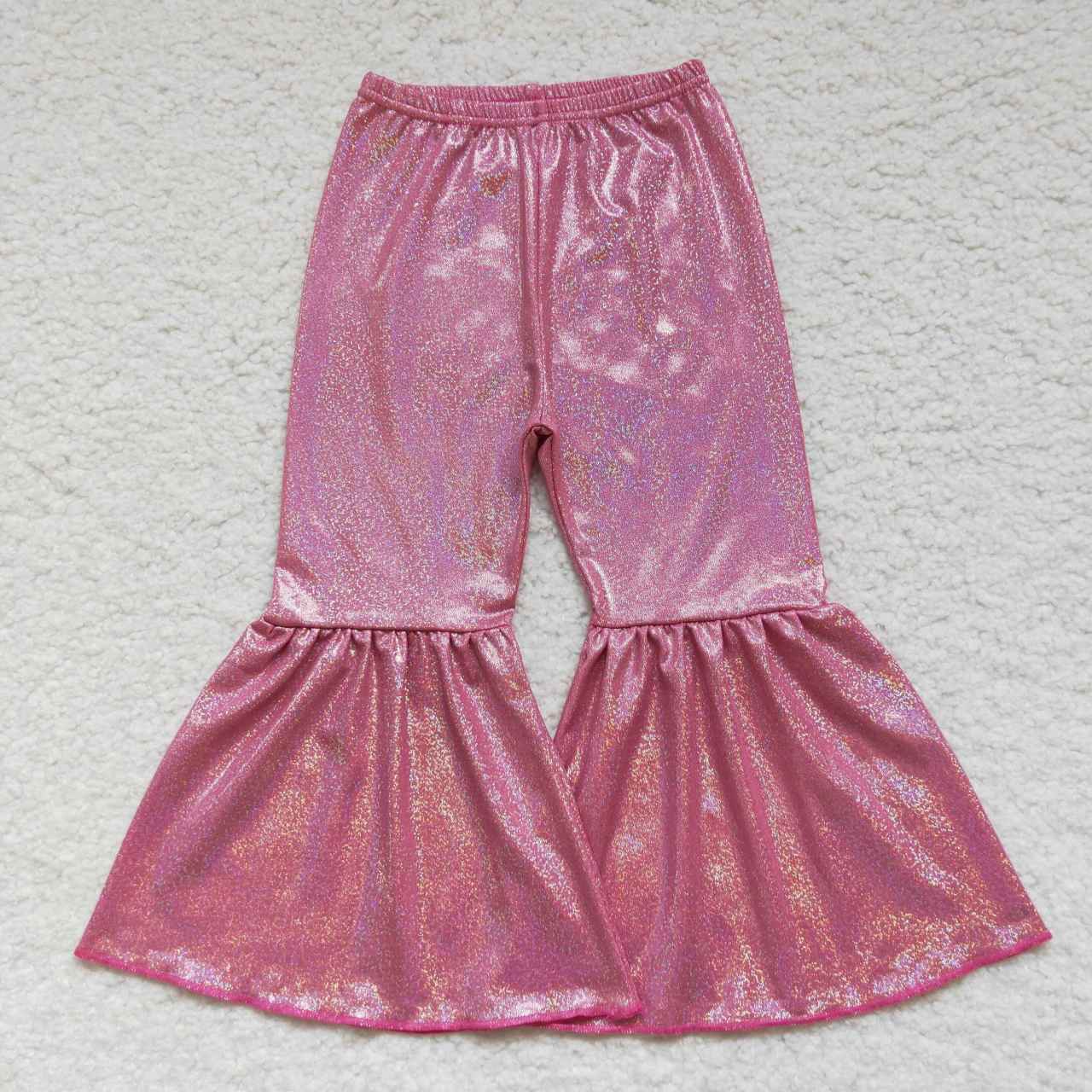 P0180 Rose satin bronzing trousers