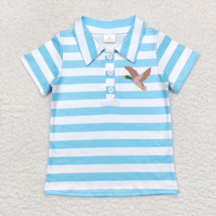 RTS NO MOQ baby boy clothes short-sleeved tops