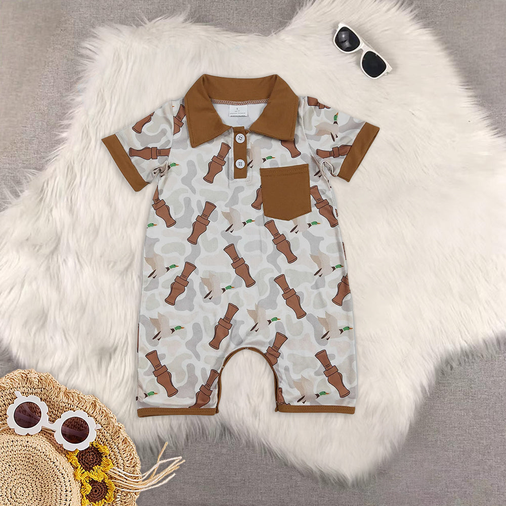 RTS NO MOQ Sibling baby girl clothes camouflage Rompers Clothes Sets