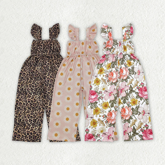 RTS Baby girls clothes flying sleeve jumpsuits
