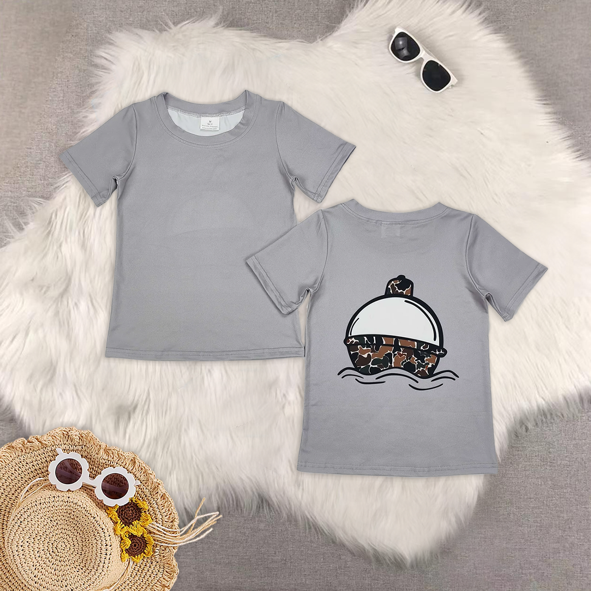 RTS NO MOQ Baby Boys Clothes Short Sleeve tops