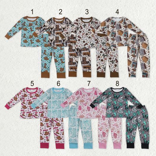 RTS NO MOQ Sibling baby girls boy clothes long sleeve pants sets