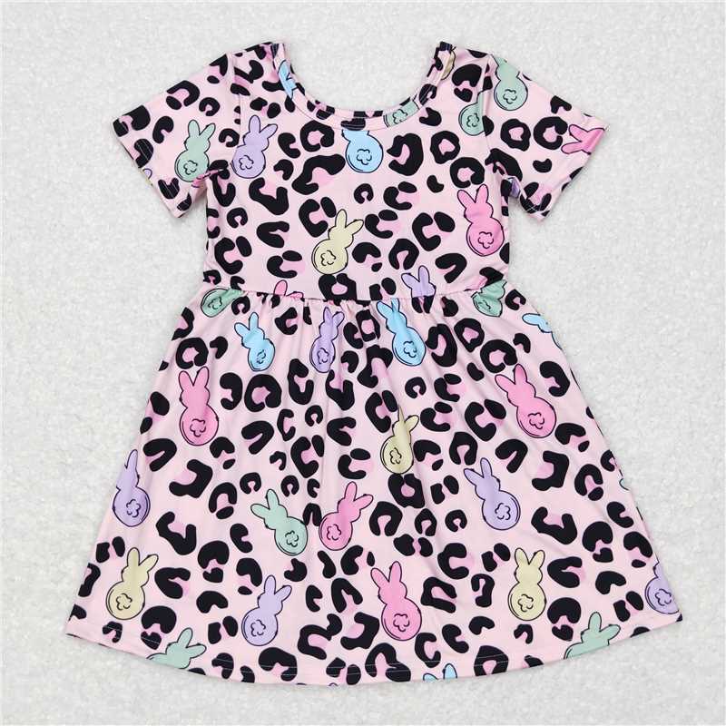 RTS NO MOQ Baby Girls short Sleeve Dress & Jumpsuit