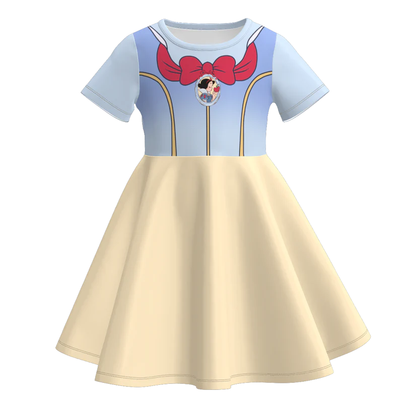 Custom moq 5 each style eta 6-7weeks milk silk baby girls summer short sleeves dresses-25.7.14
